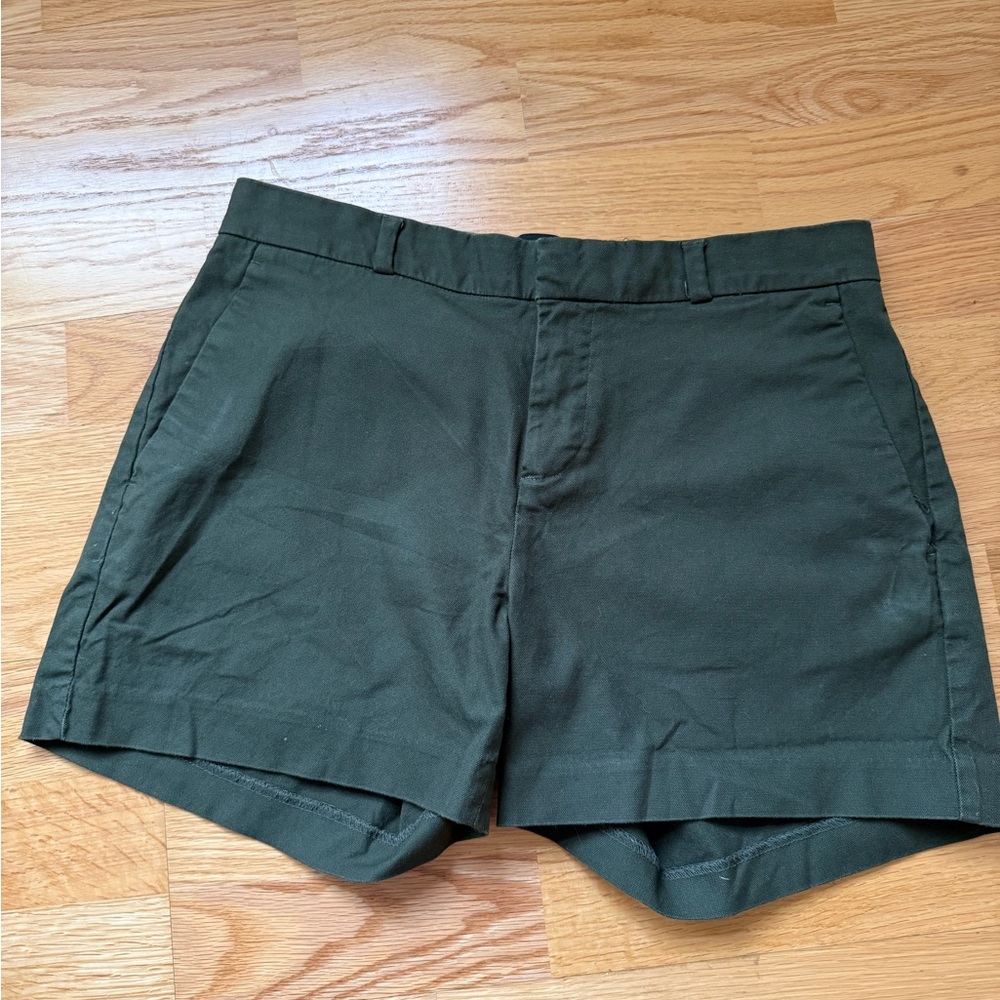 Banana Republic Women’s Green Tailored Shorts Size 2 Stretch Chino - Picture 5 of 8